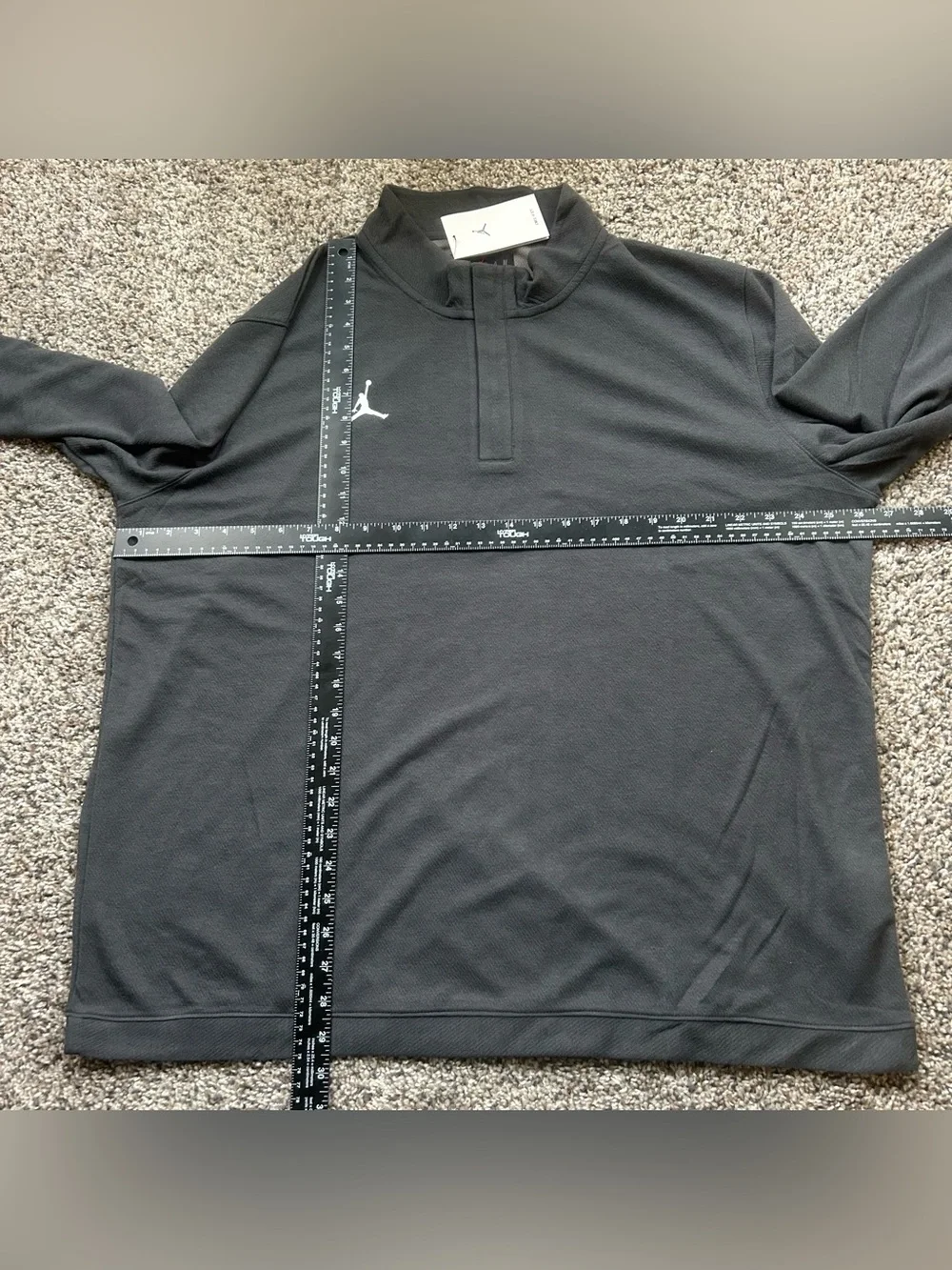 Jordan TEAM Dri-FIT Half-Zip Athletic Top Anthracite Gray Mens XXL DQ7913-060